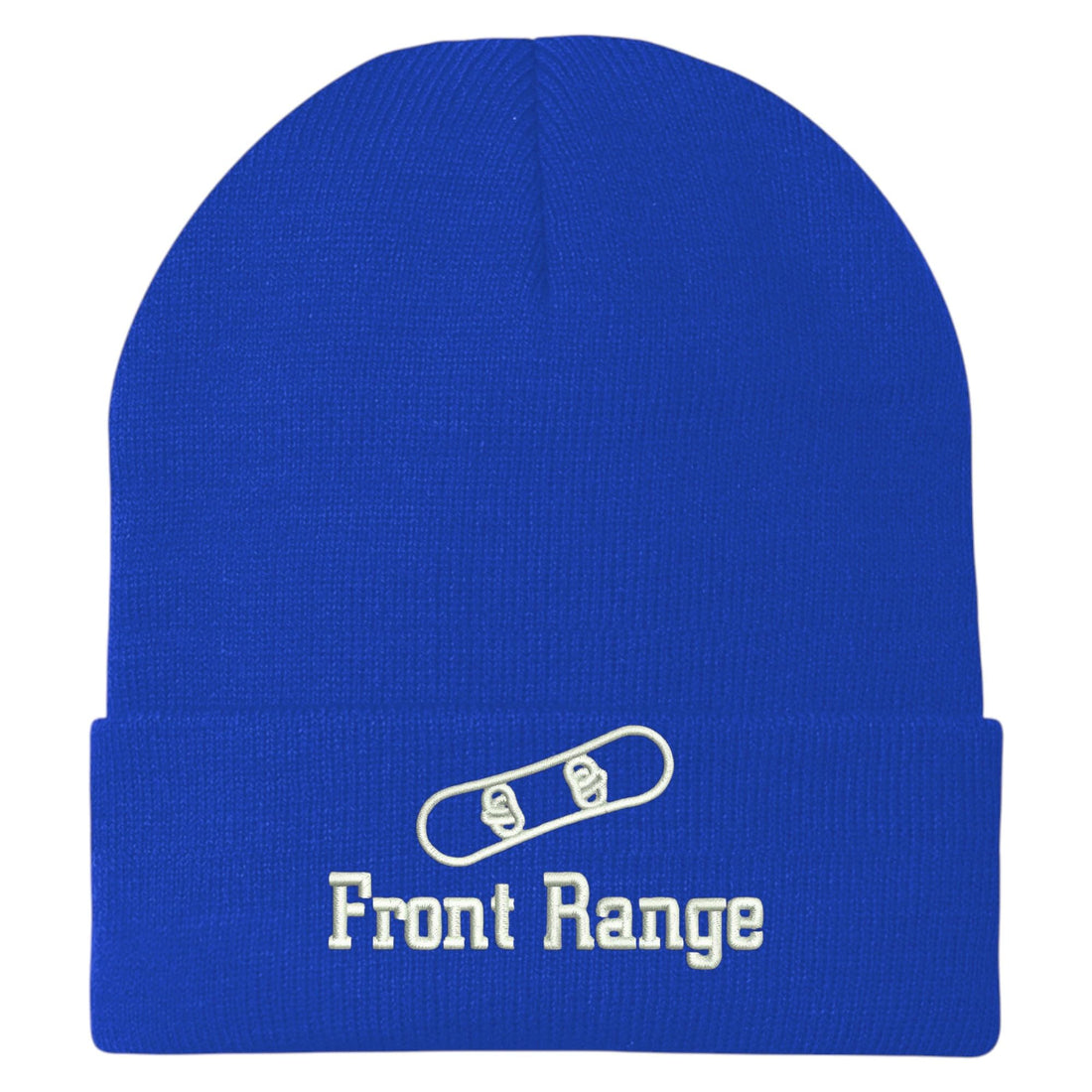Trendy Apparel Shop Front Range Snowboard Logo Embroidered Long Cuff Beanie