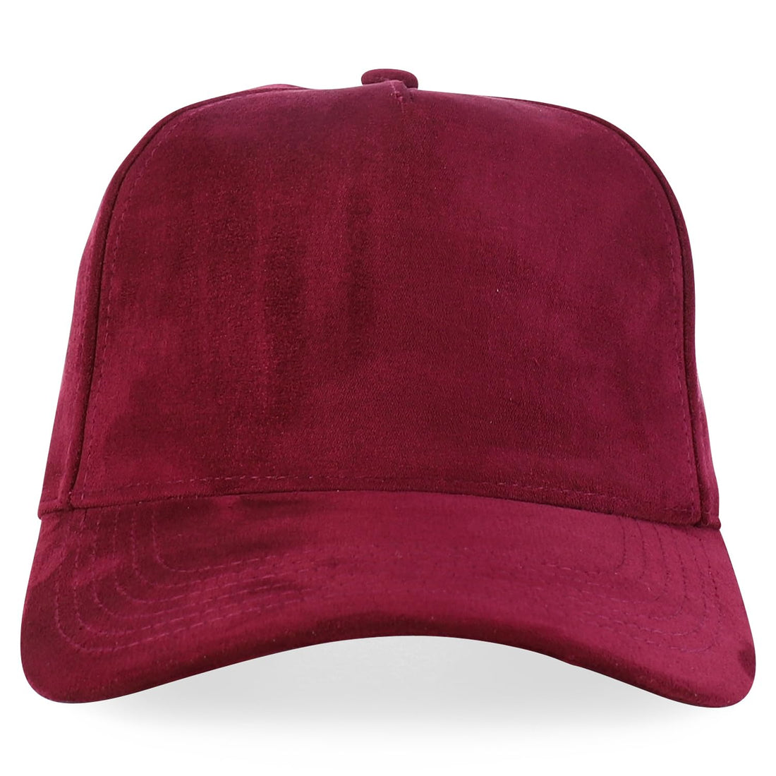 Trendy Apparel Shop 5 Panel Structured Soft Suede Snapback Ball Cap
