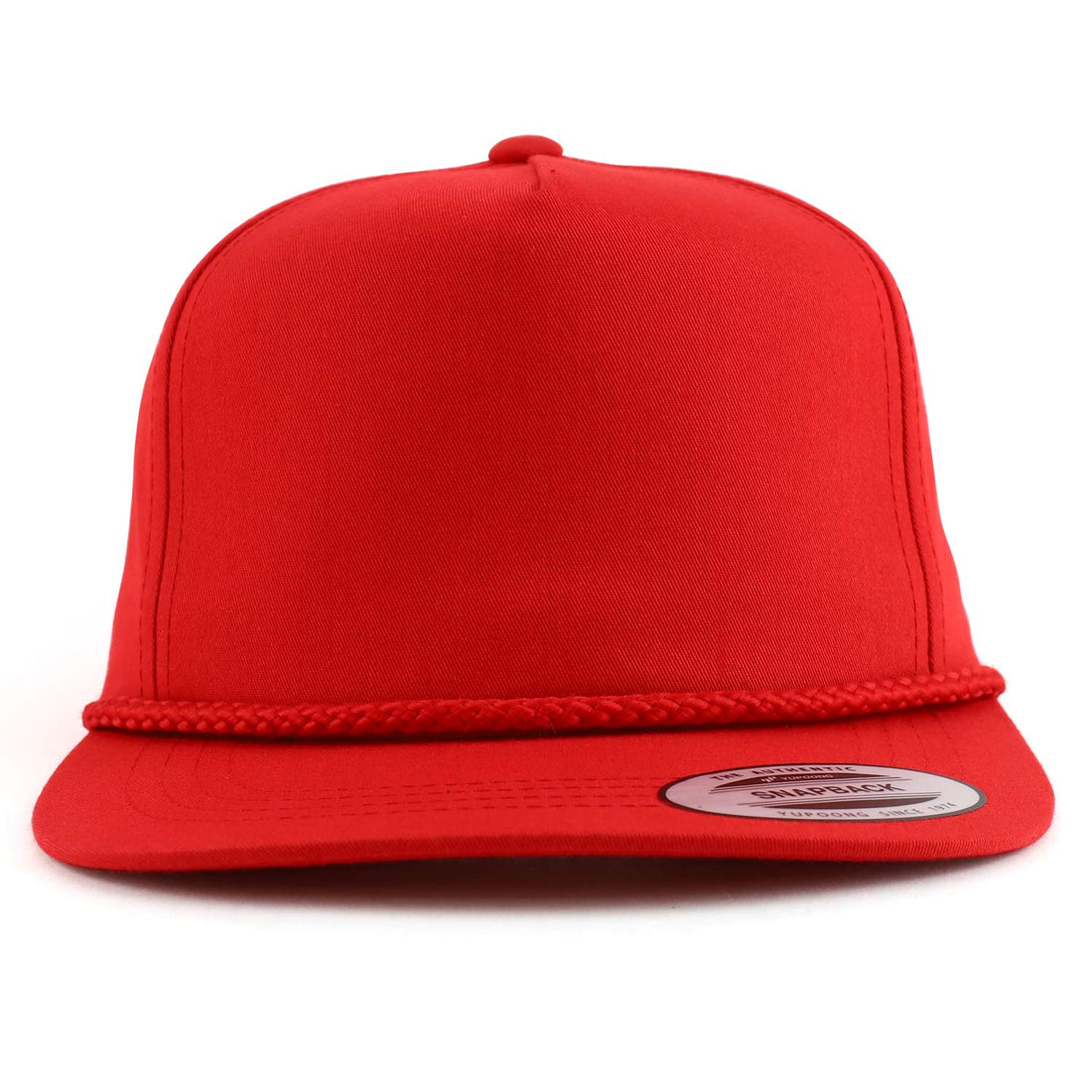 Trendy Apparel Shop Classic 5 Panel Golf Cap Flatbill Snapback Hat
