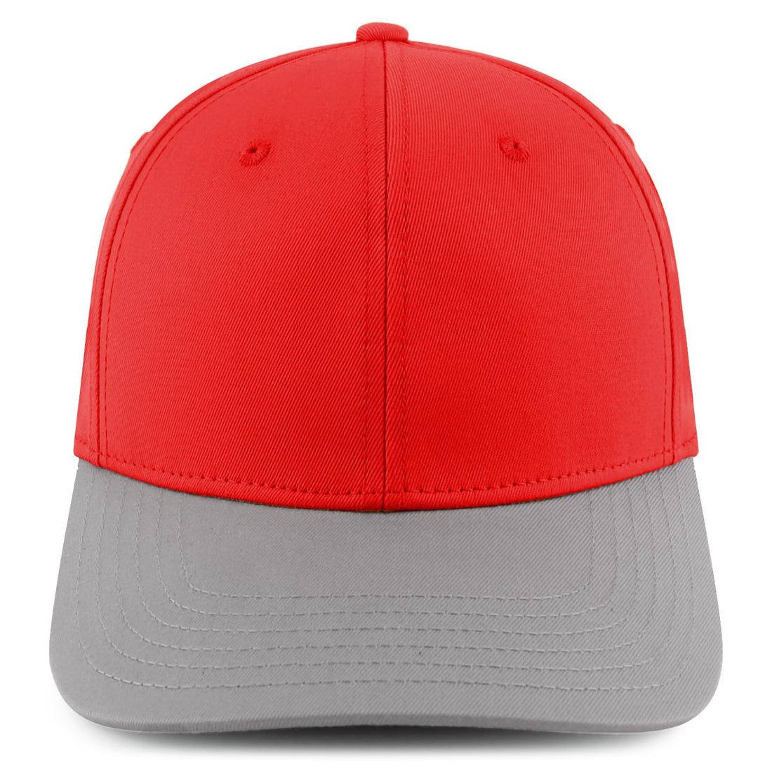 Trendy Apparel Shop Oversize XXL Two Tone Structured Cotton Fitted Baseball Cap