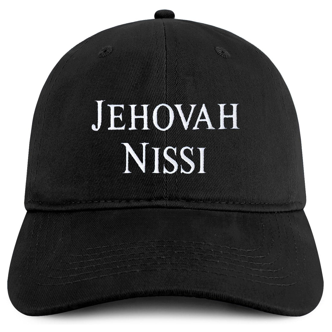 Trendy Apparel Shop Jehovah Nissi Embroidered Soft Cotton Baseball Cap