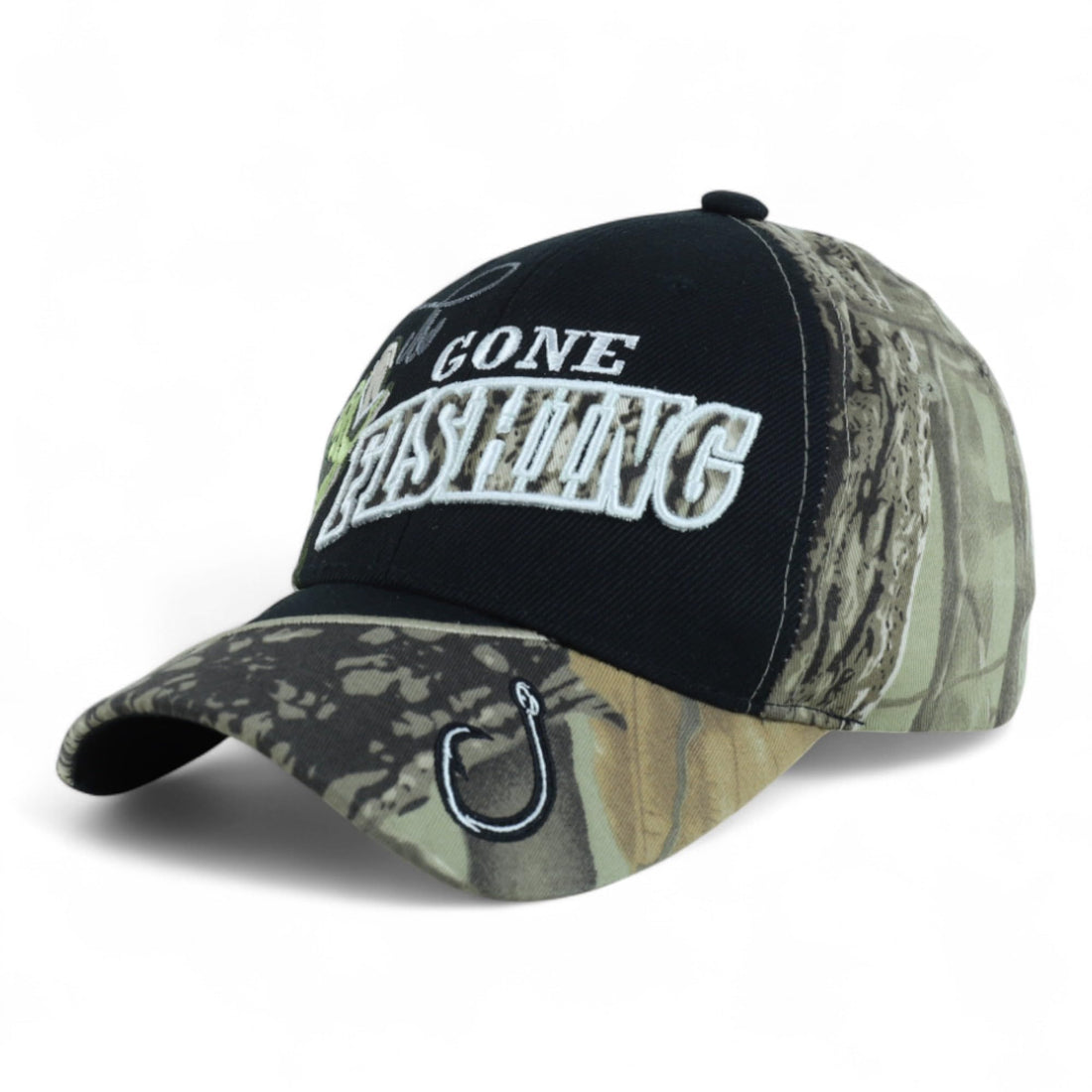 Trendy Apparel Shop 6 Panel Structured Fishing Embroidered Ball Cap