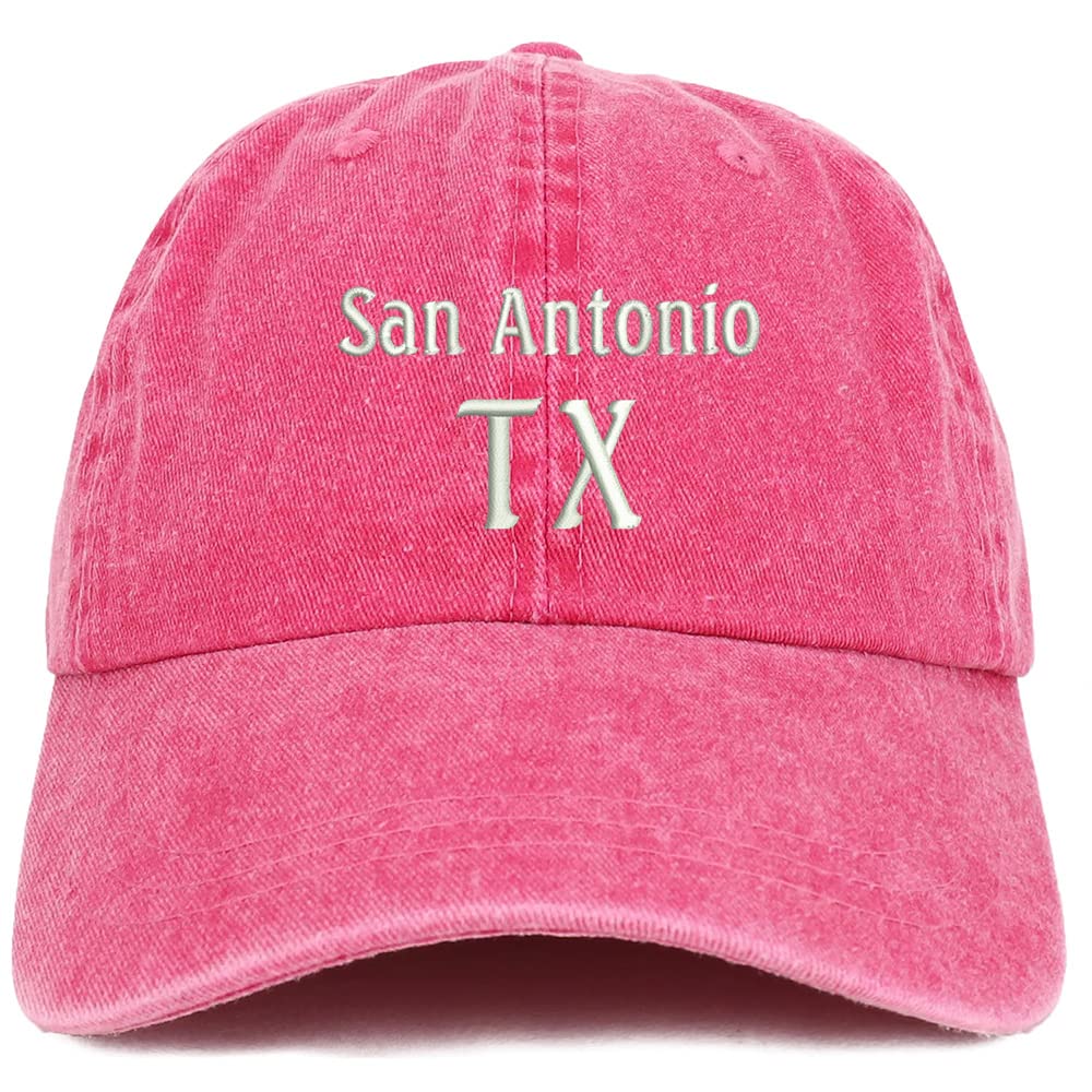 Trendy Apparel Shop San Antonio TX Embroidered Pigment Dyed Washed Baseball Cap