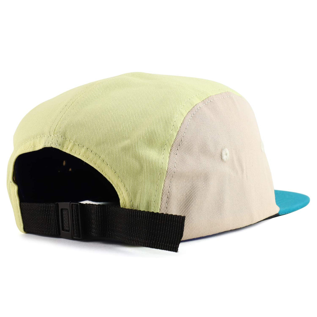 Trendy Apparel Shop Men's Cotton Poly 5 Panel Multi Color Baseball Cap