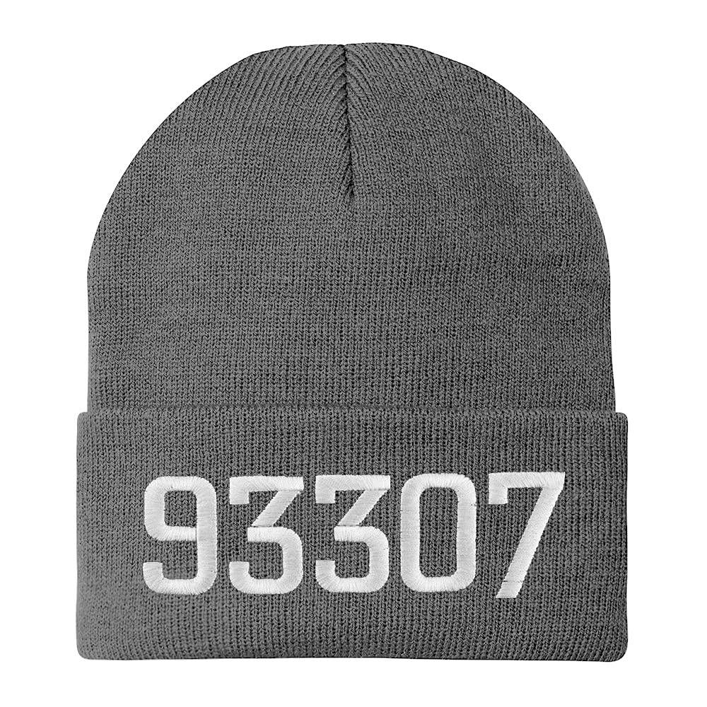 Trendy Apparel Shop 93307 Bakersfield CA Old English Embroidered Long Cuff Beanie