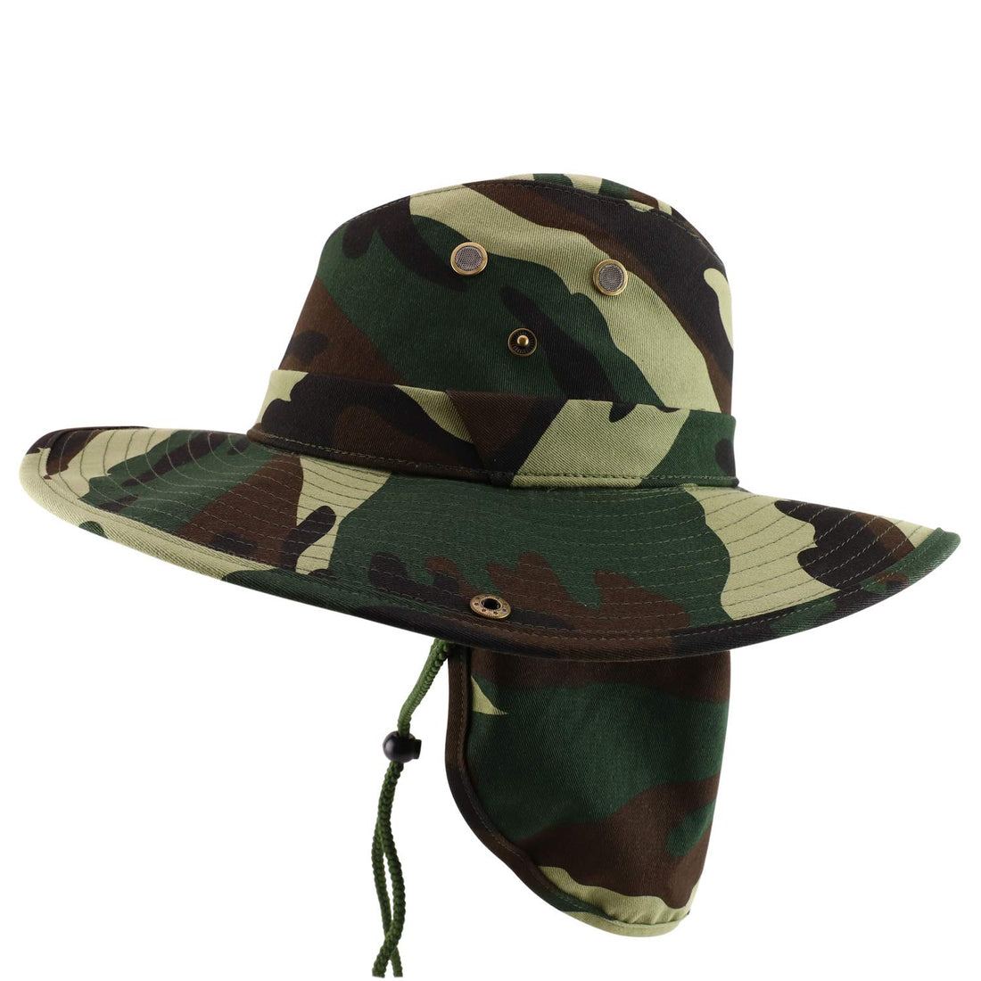 Trendy Apparel Shop XXL Oversize Cowboy Style Cap with Neck Flap