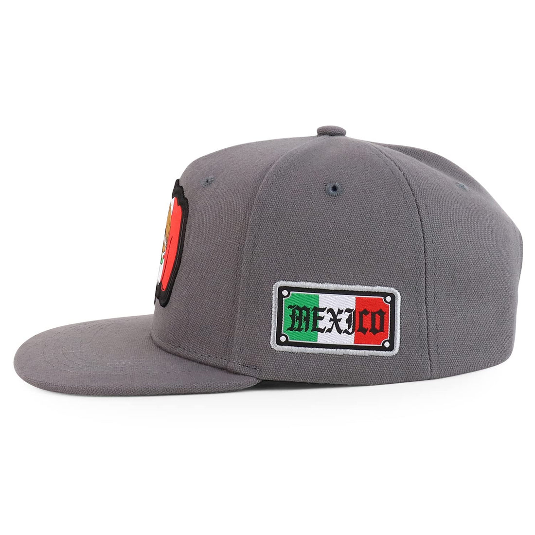 Trendy Apparel Shop Mexico Eagle Embroidered Flatbill Snapback Cap