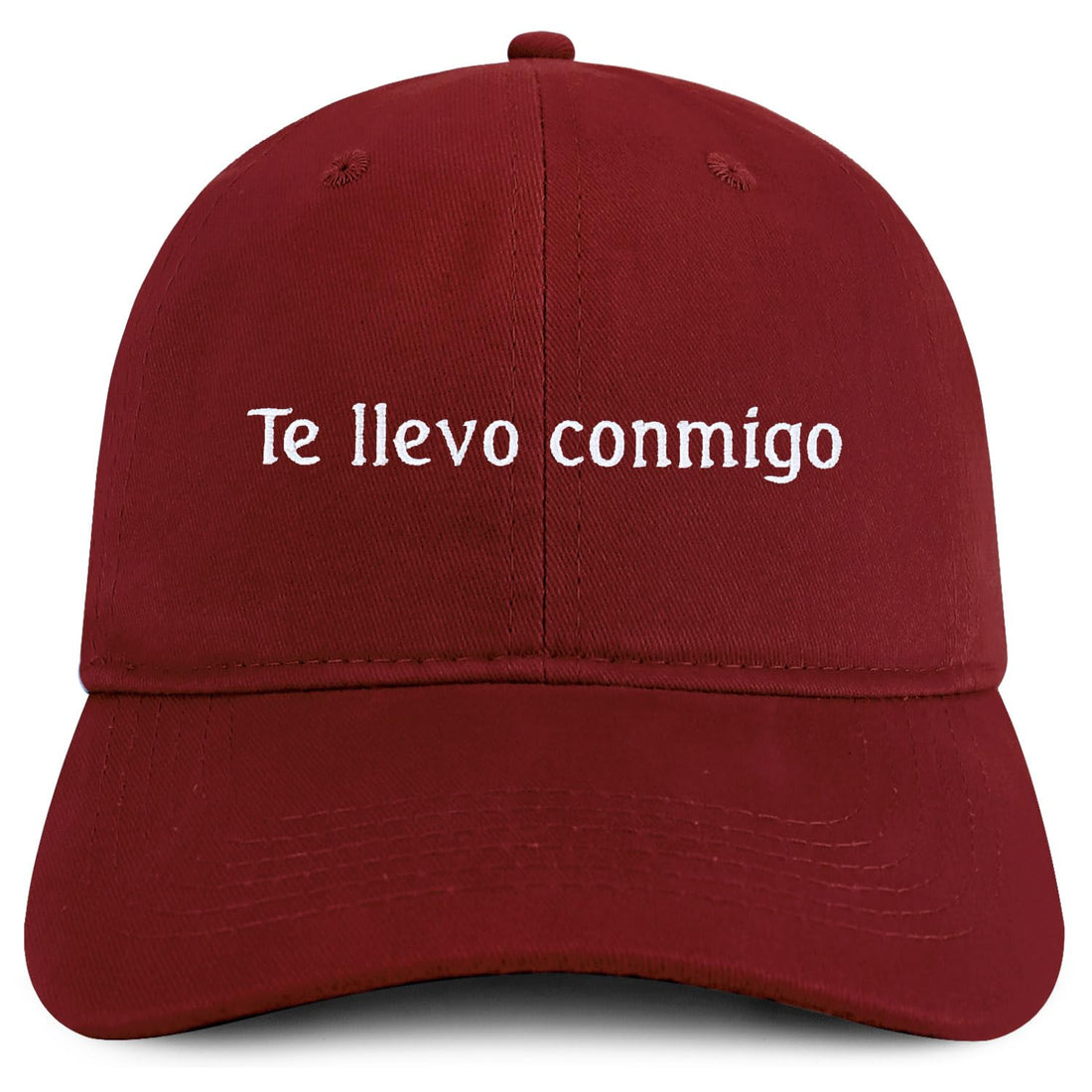 Trendy Apparel Shop Te llevo conmigo Embroidered Cotton Low Profile Dad Hat