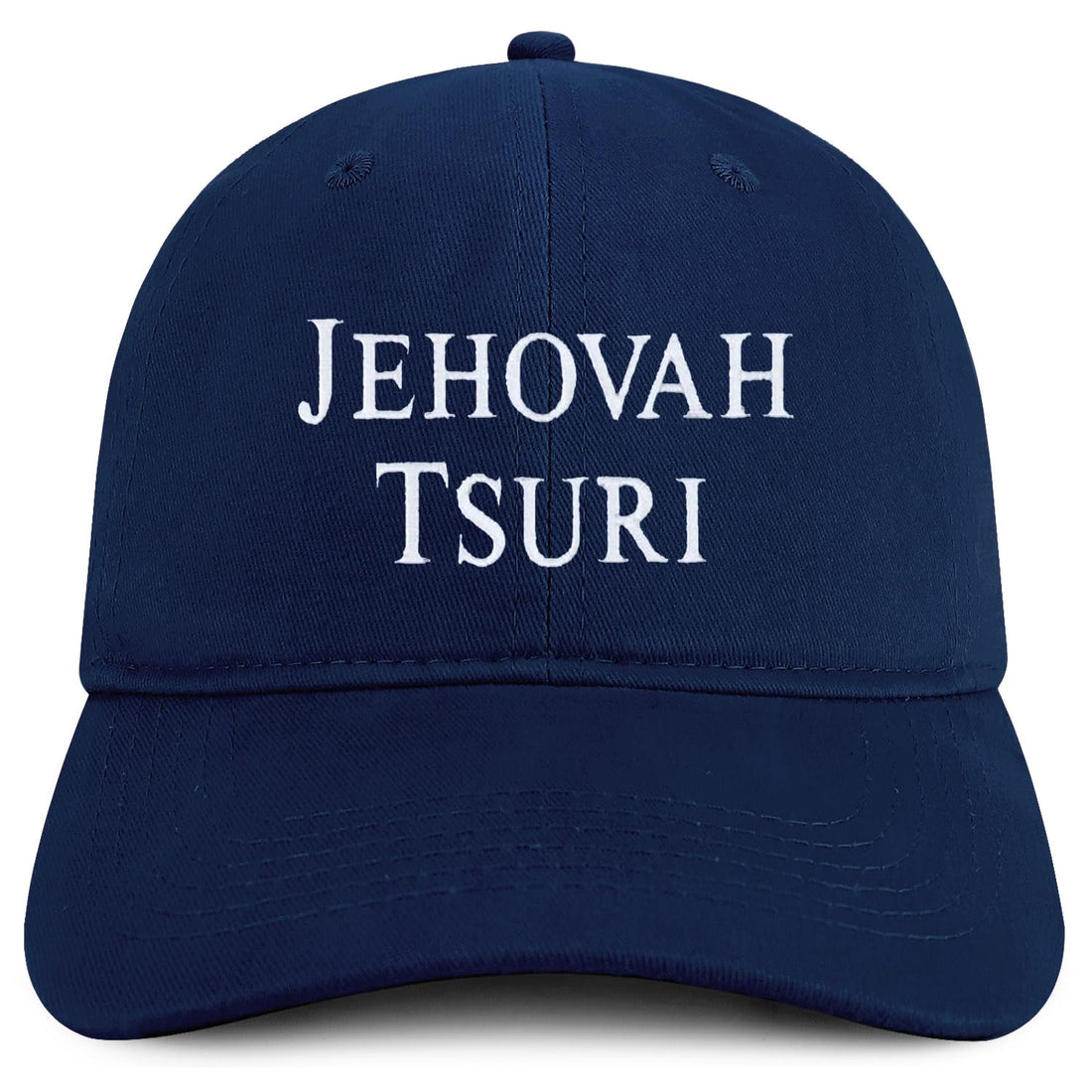 Trendy Apparel Shop Jehovah Tsuri Embroidered Soft Cotton Baseball Cap