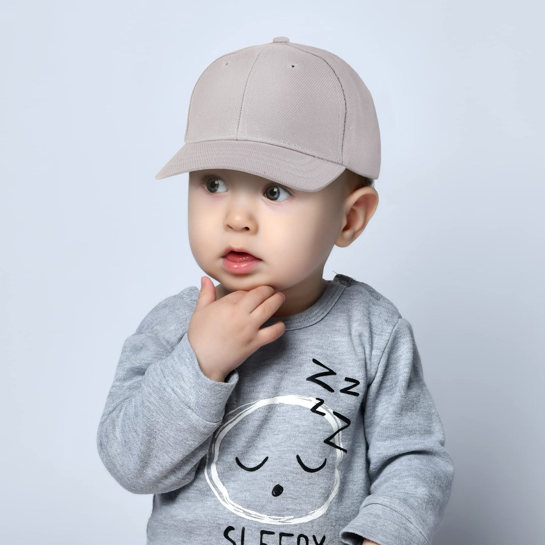 Trendy Apparel Shop Plain Infants Size Structured Adjustable Baseball Cap