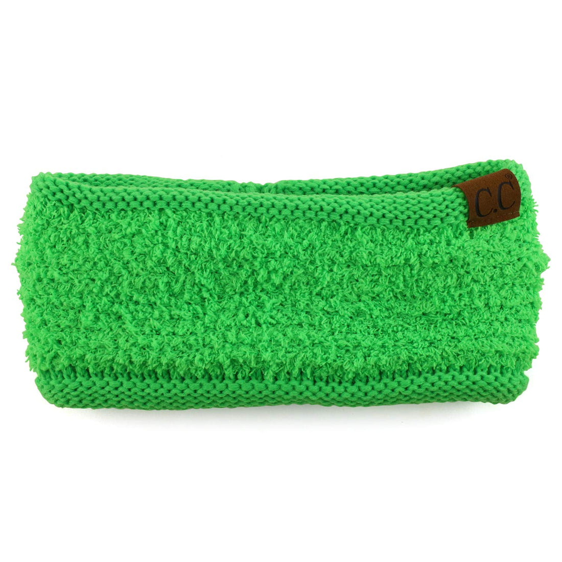Trendy Apparel Shop Women's Solid Ribbed Knit Ponytail Button Headband