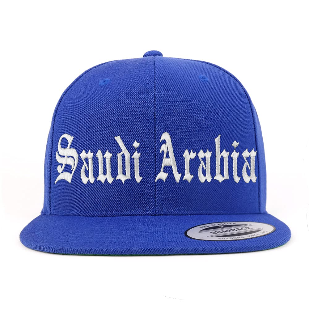 Trendy Apparel Shop Saudi Arabia Old English Embroidered Flatbill Snapback