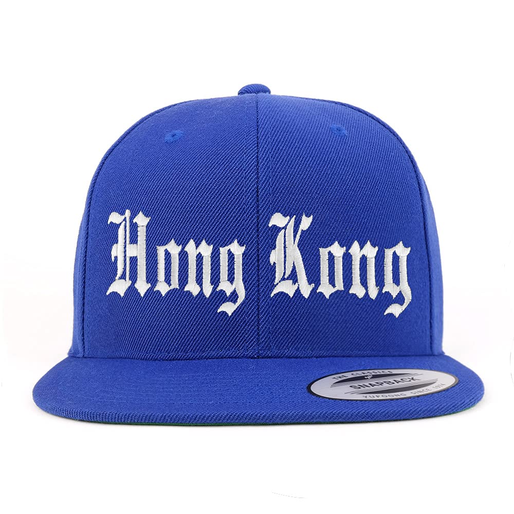 Trendy Apparel Shop Hong Kong Old English Embroidered Flatbill Snapback