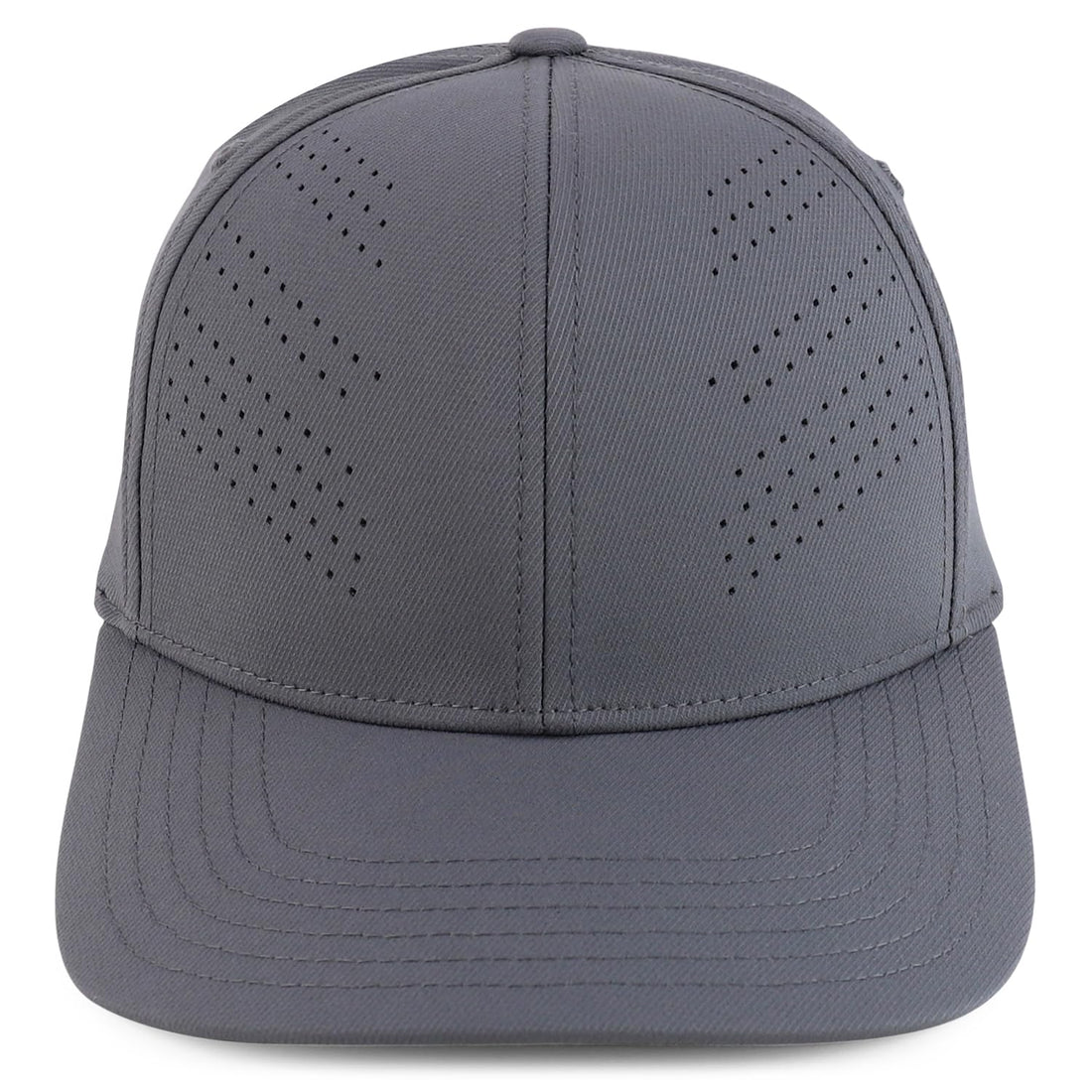 Trendy Apparel Shop Oversize XXL Breathable Plain 6 Panel Structured Air Thru Fitted Ball Cap