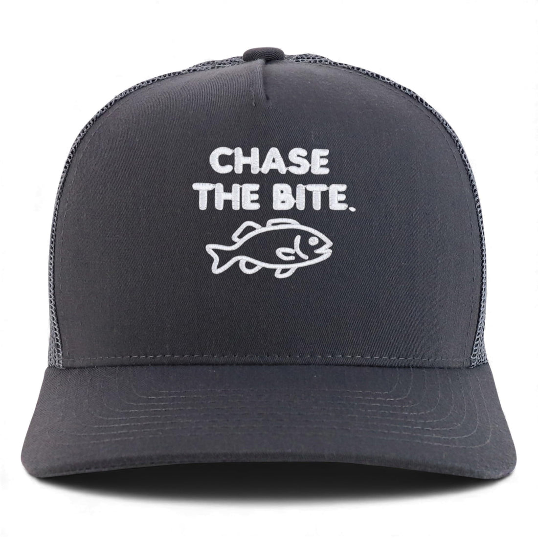 Trendy Apparel Shop Chase The Bite Embroidered 5 Panel Snapback Trucker Cap