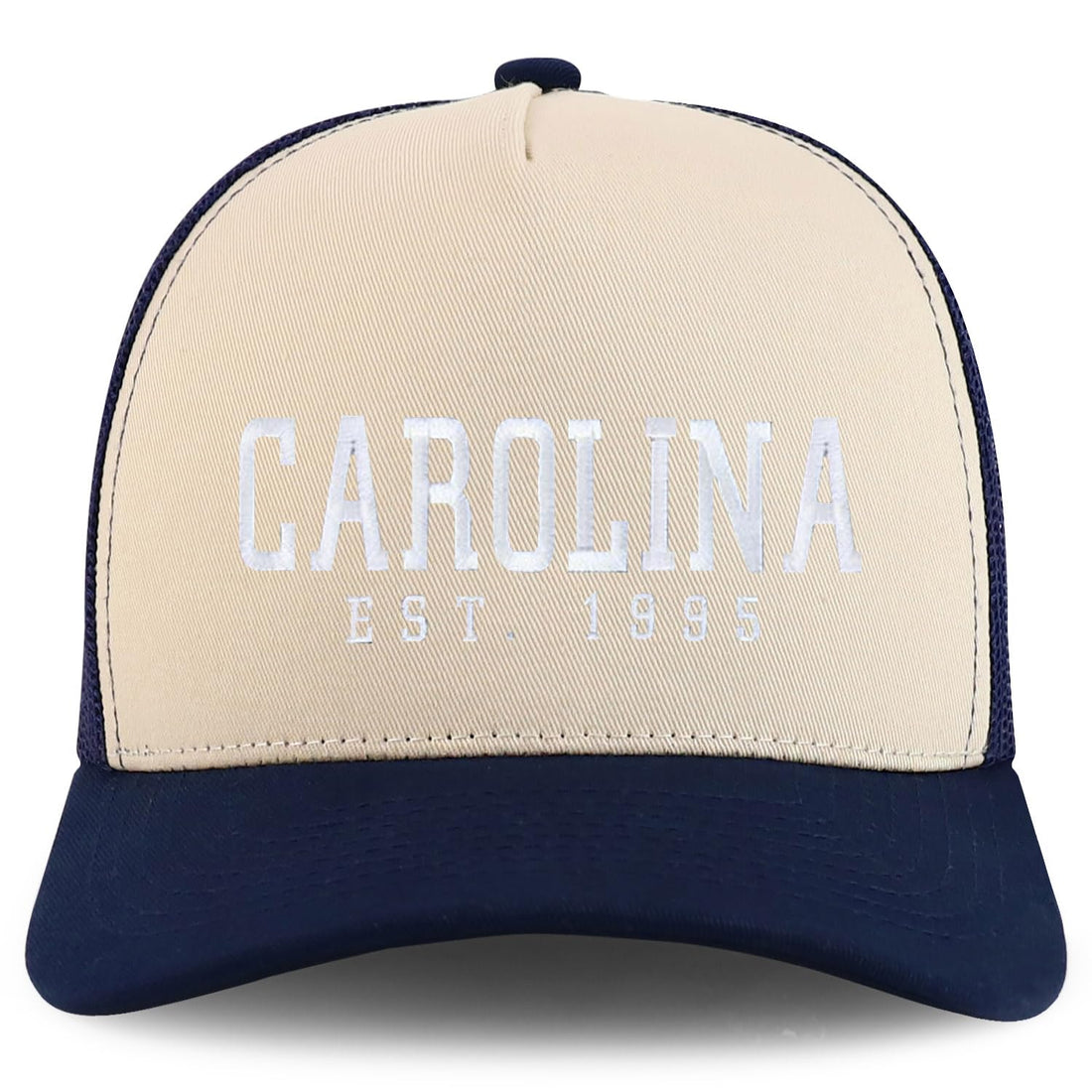Trendy Apparel Shop Carolina Est.1995 Embroidered 5 Panel Snapback Trucker Cap