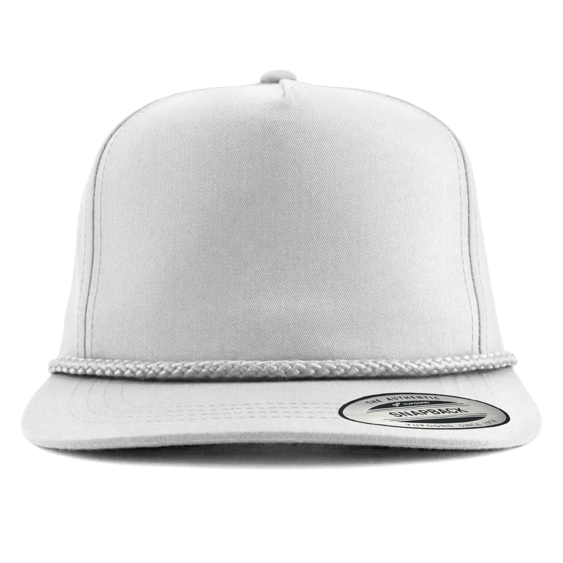 Trendy Apparel Shop Classic 5 Panel Golf Cap Flatbill Snapback Hat