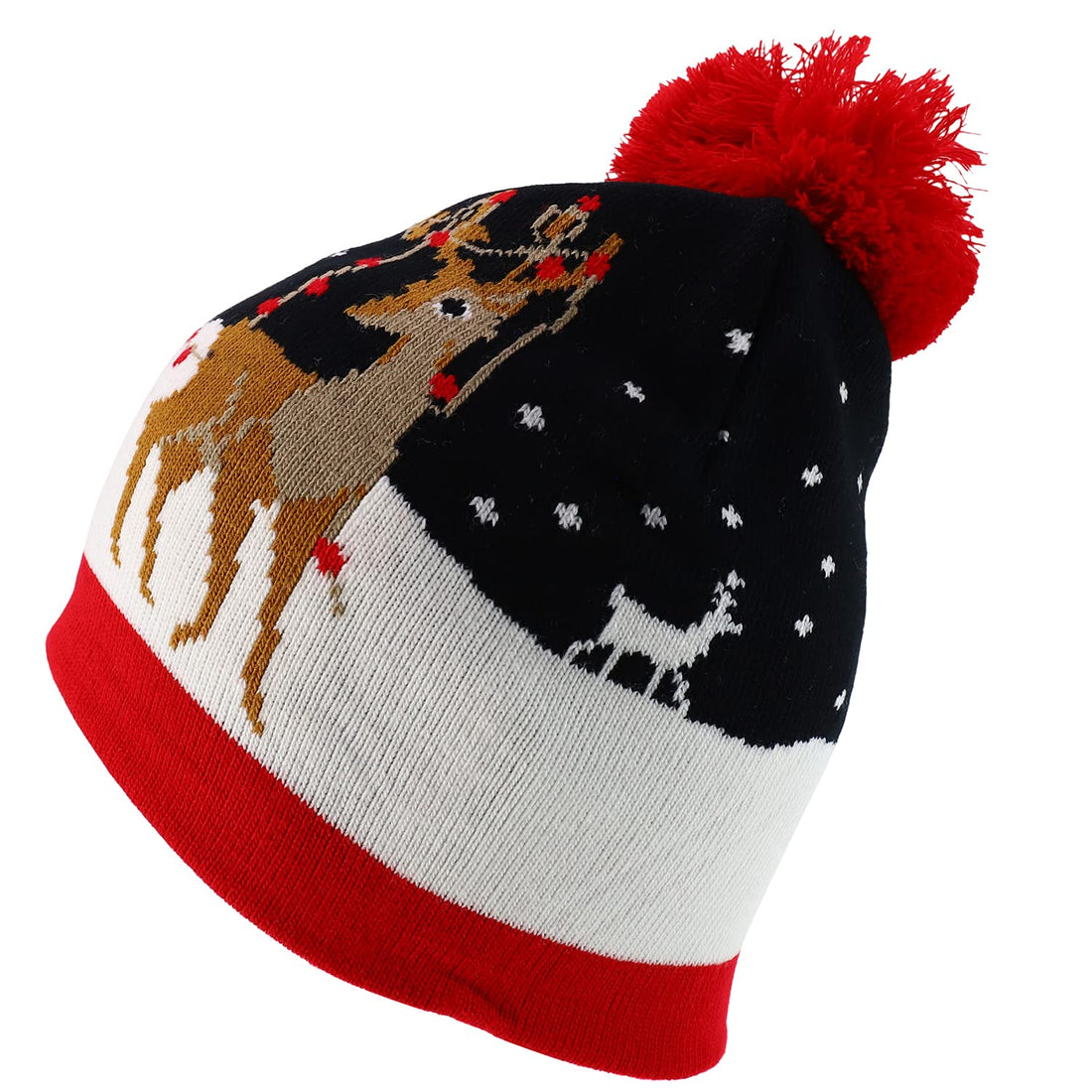 Trendy Apparel Shop 10 Styles Christmas Winter Short Beanies with Pompom