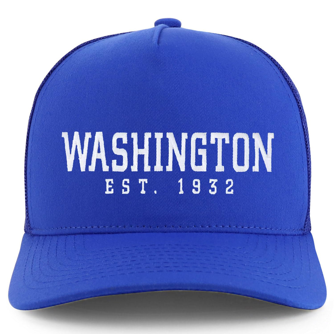 Trendy Apparel Shop Washington Est.1932 Embroidered 5 Panel Snapback Trucker Cap