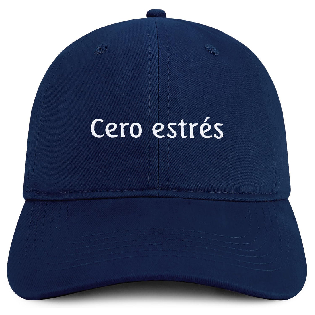 Trendy Apparel Shop Cero estres Embroidered Cotton Low Profile Dad Hat