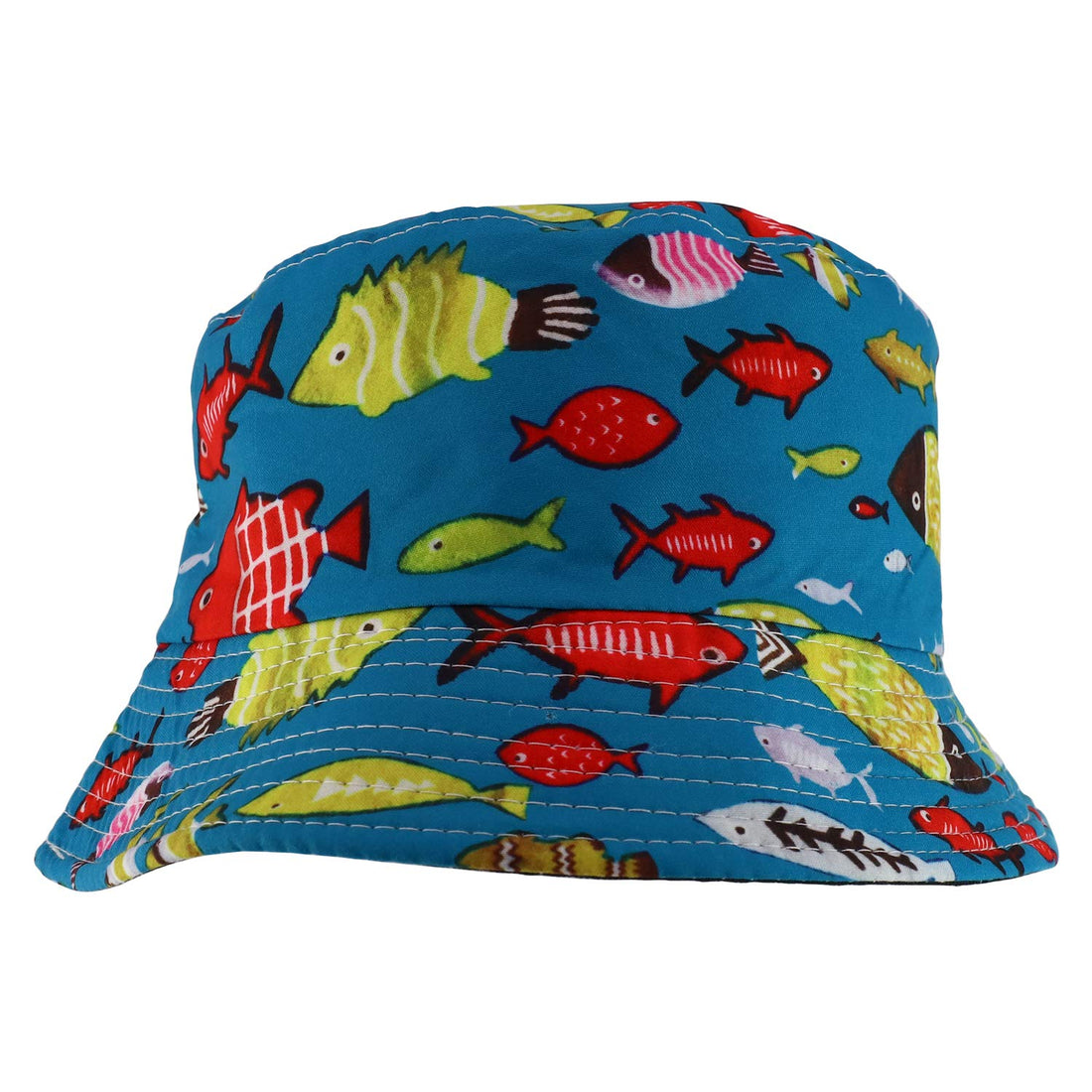 Trendy Apparel Shop Short Brim Kid's Summer Bucket Hat