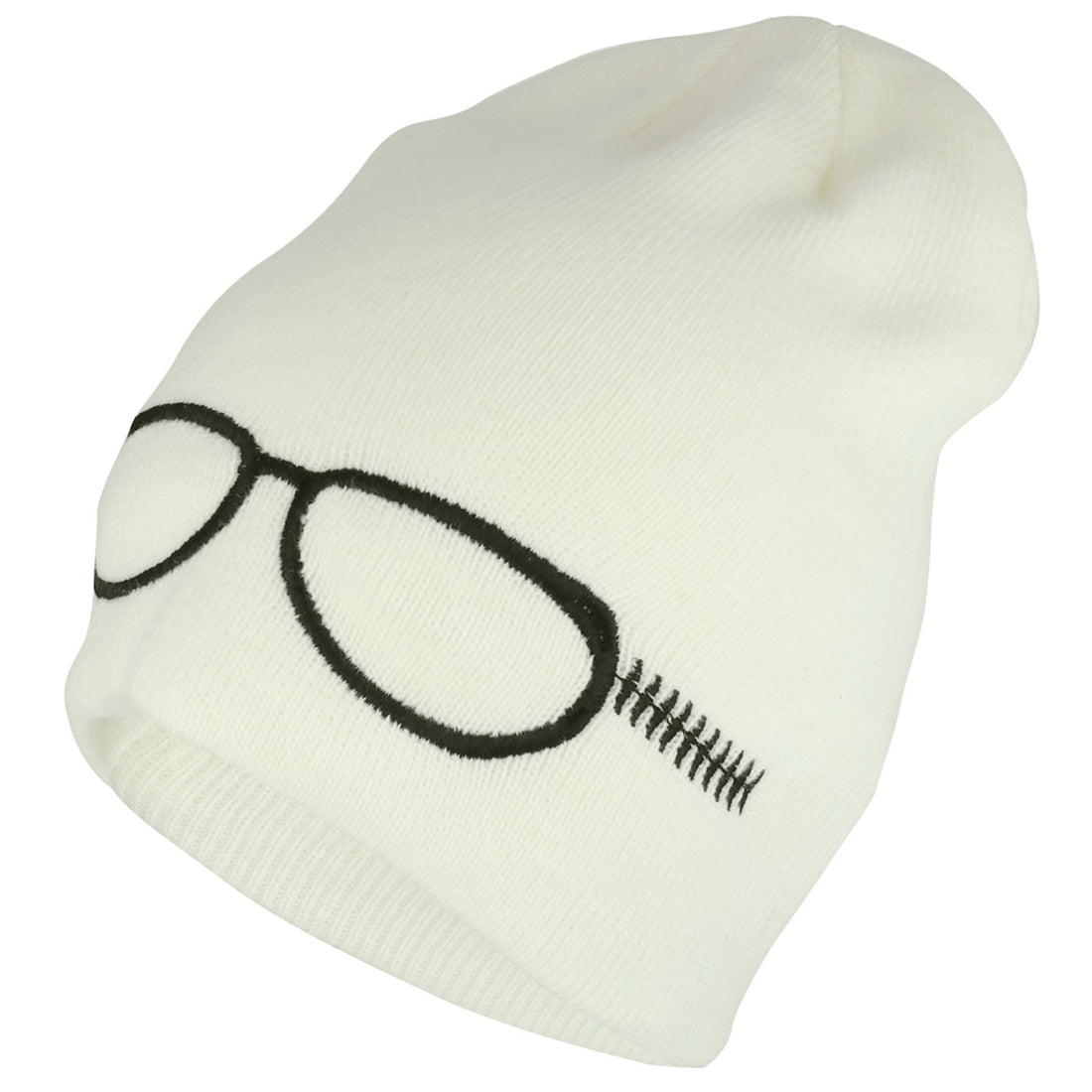 Trendy Apparel Shop Goggle Sunglasses Design Embroidered Acrylic Beanie