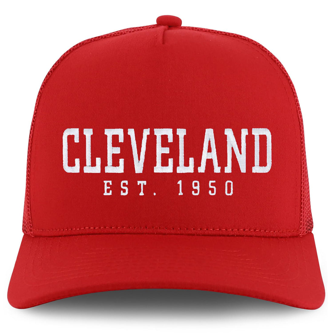 Trendy Apparel Shop Cleveland Est.1950 Embroidered 5 Panel Snapback Trucker Cap