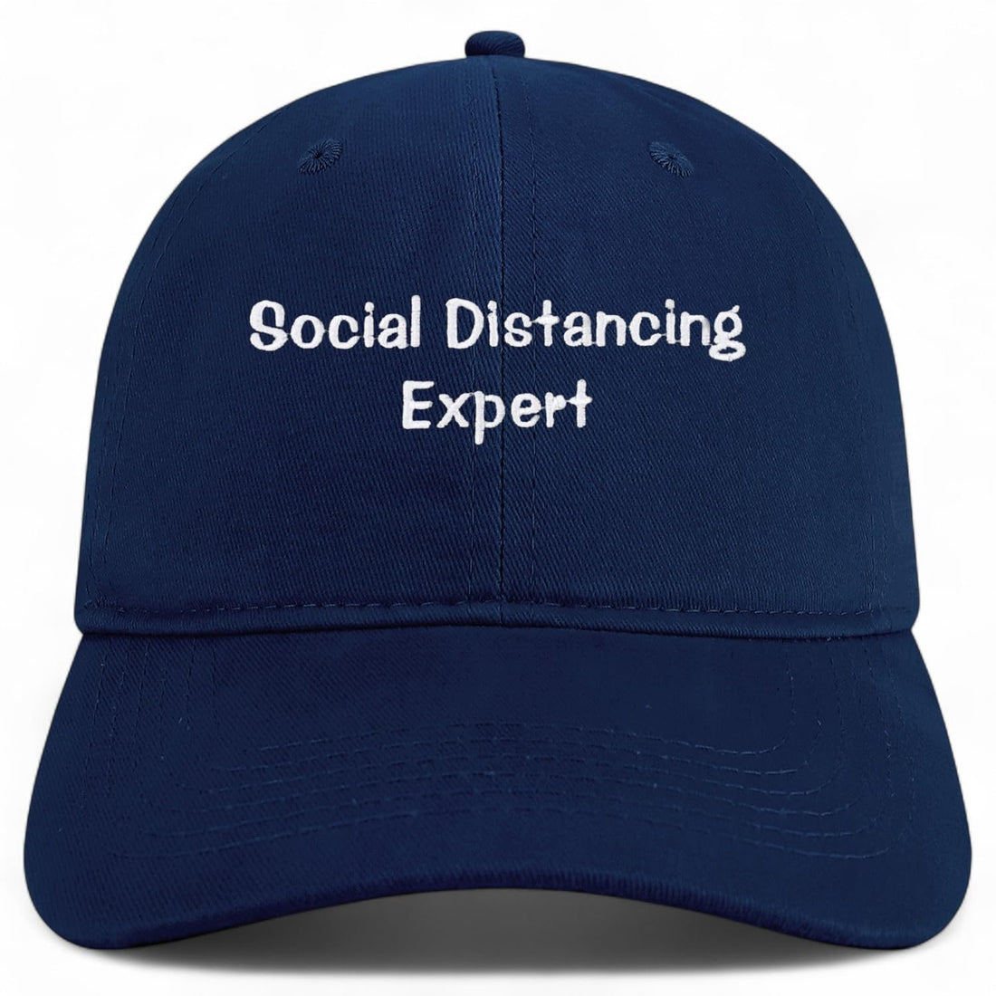 Trendy Apparel Shop Social Distancing Expert Embroidered Cotton Unstructured Low Profile Dad Hat