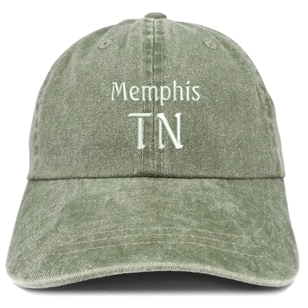 Trendy Apparel Shop Memphis TN Embroidered Pigment Dyed Washed Baseball Cap