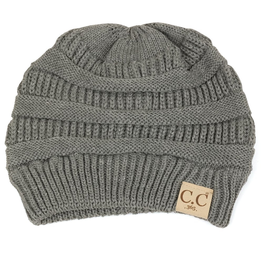 Trendy Apparel Shop Lightweight Ribbed Knit 365 Stretchable Beanie Cap
