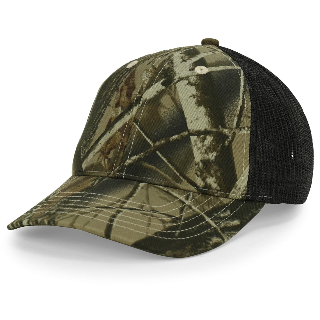 Trendy Apparel Shop Hunting Camouflage Adjustable Mesh Back Tucker Cap