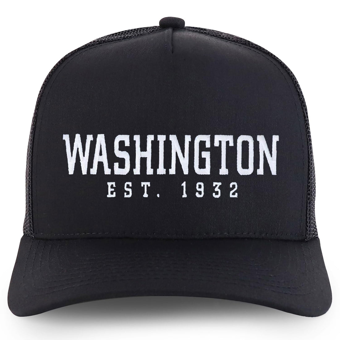 Trendy Apparel Shop Washington Est.1932 Embroidered 5 Panel Snapback Trucker Cap