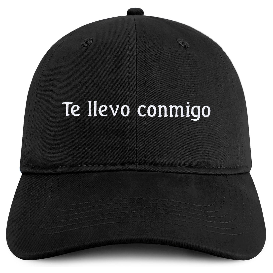 Trendy Apparel Shop Te llevo conmigo Embroidered Cotton Low Profile Dad Hat