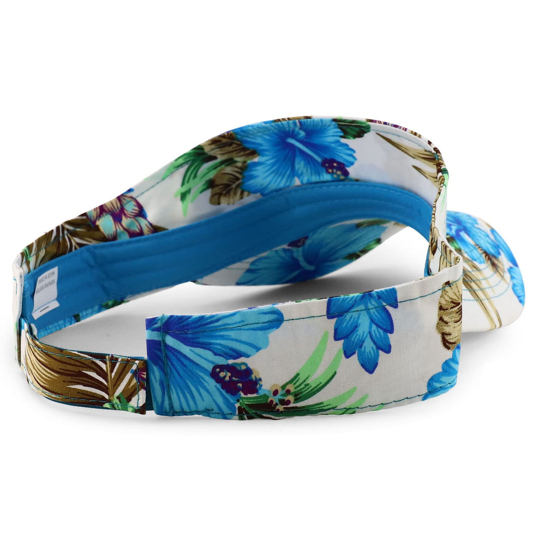 Trendy Apparel Shop Tropical Flower Hibiscus Pattern Print Summer Visor Cap