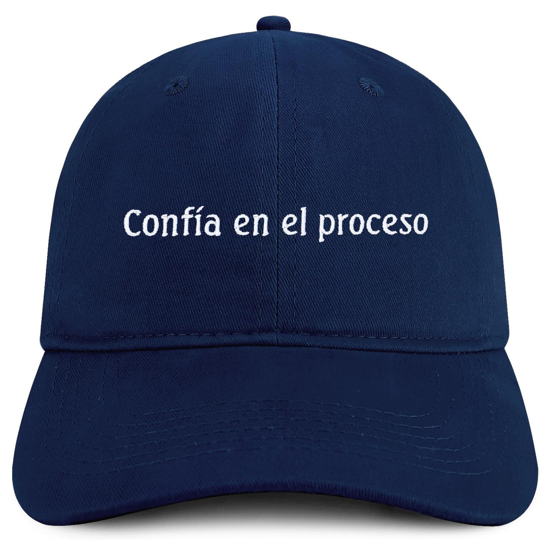 Trendy Apparel Shop Confia En El Proceso Embroidered Cotton Low Profile Dad Hat