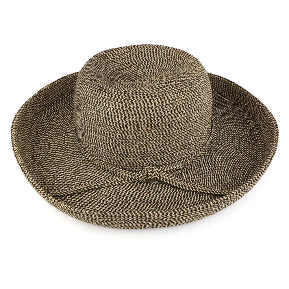 Trendy Apparel Shop Ladies Kettle Medium Brim Summer Paper Braid Straw Fashionable Hat