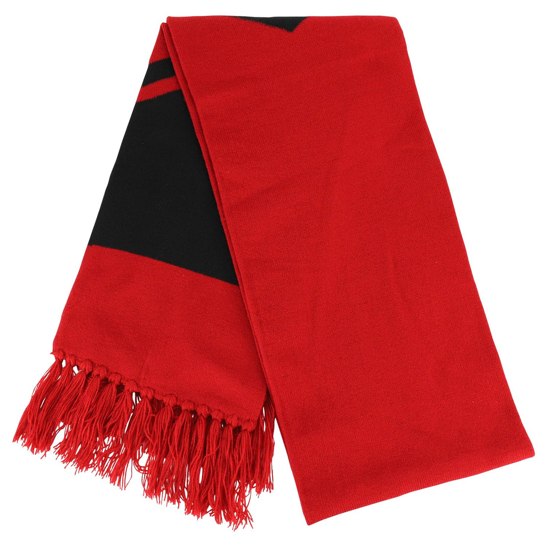 Trendy Apparel Shop Double Layer Knit Gameday Two Tone Scarf