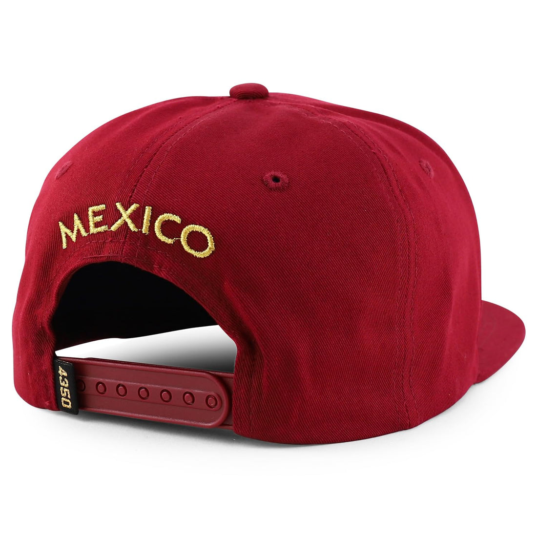 Trendy Apparel Shop Metal Mexico Eagle Decorated Flatbill Snapback Baseball Cap