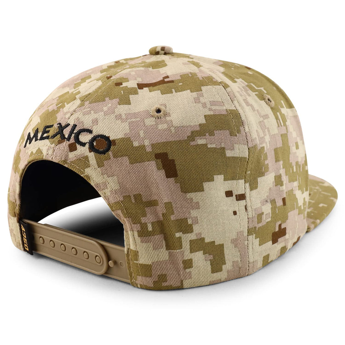 Trendy Apparel Shop Metal Mexico Eagle Decorated Flatbill Snapback Baseball Cap