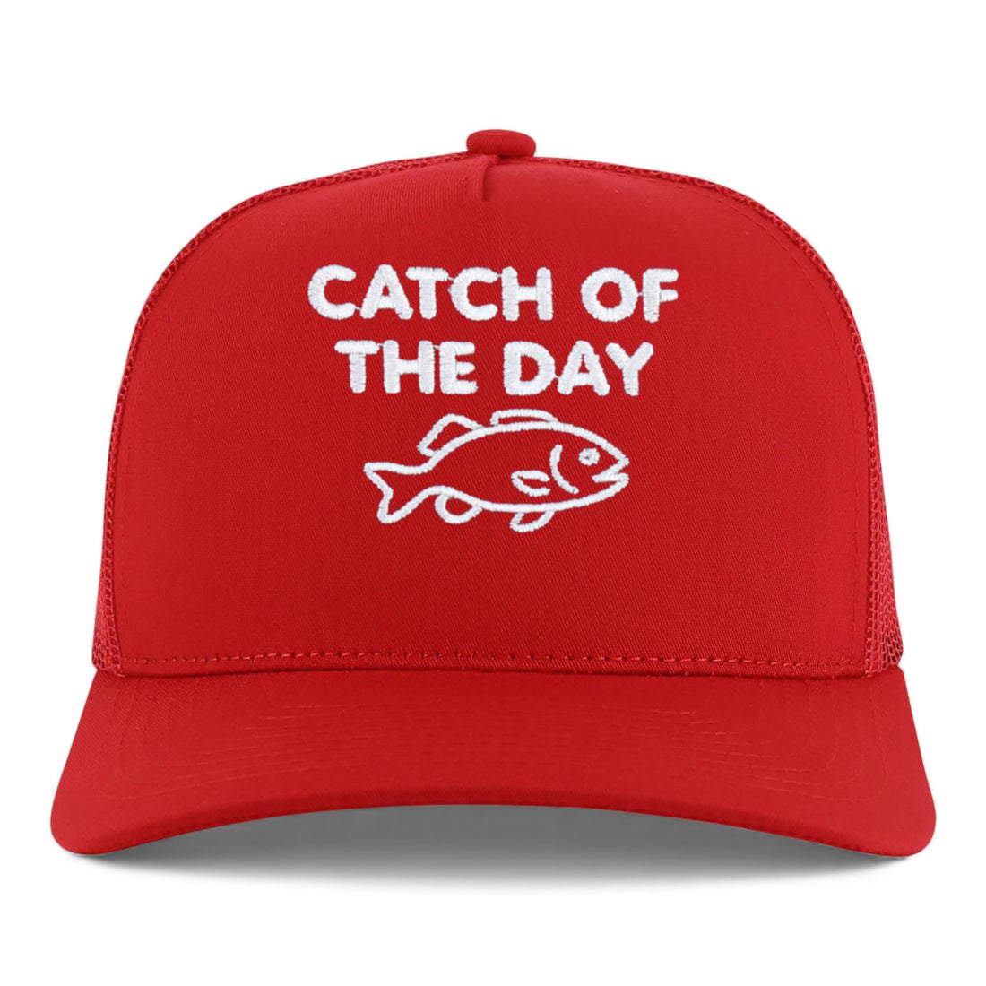 Trendy Apparel Shop Catch of The Day Embroidered 5 Panel Snapback Trucker Cap