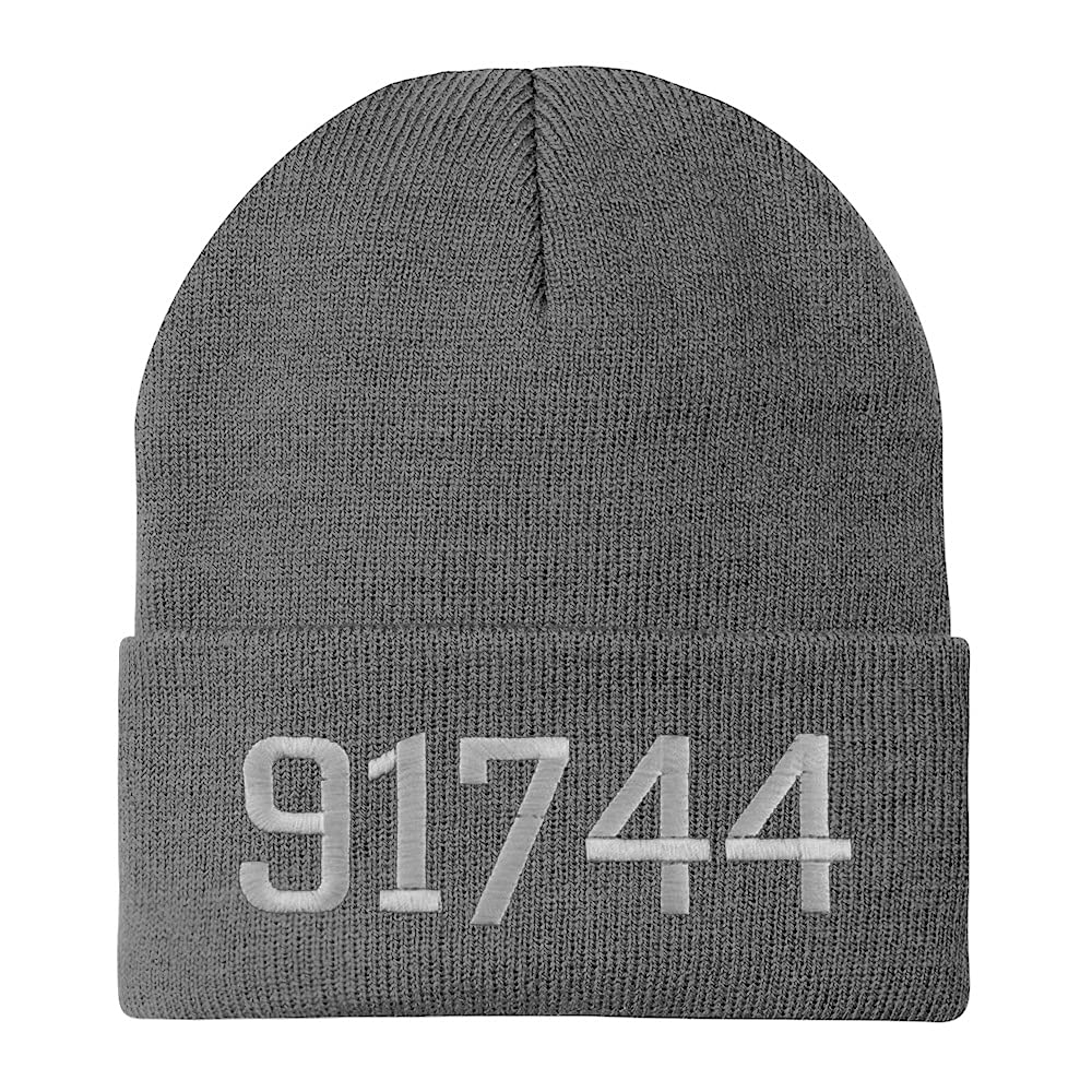 Trendy Apparel Shop 91744 La Puente CA Old English Embroidered Long Cuff Beanie