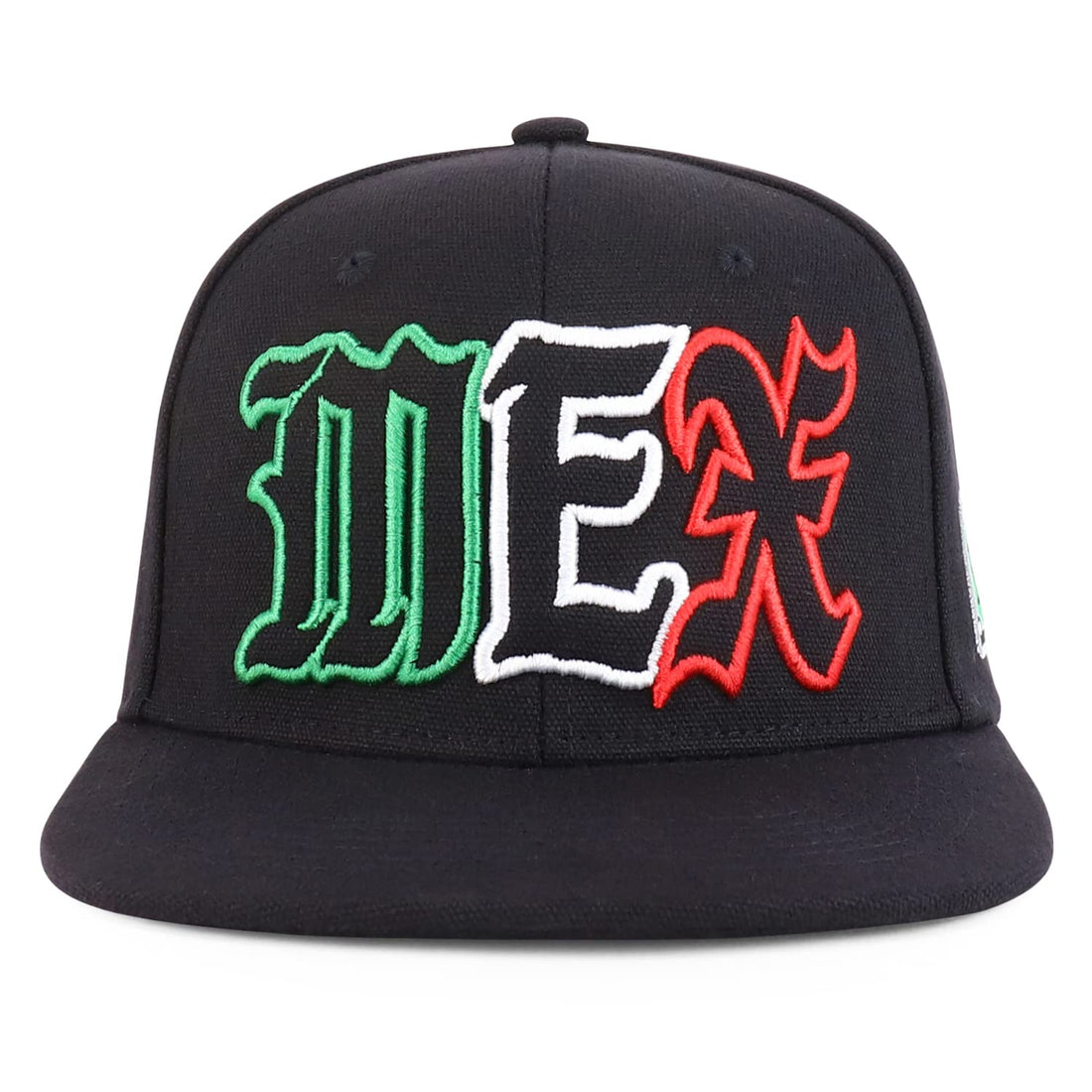 Trendy Apparel Shop MEX 3D Embroidered Flatbill Snapback Cap