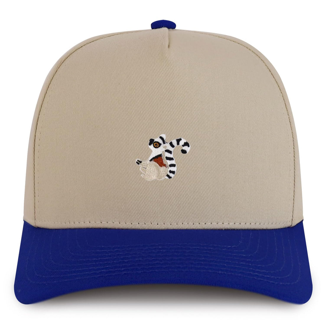 Trendy Apparel Shop Lemur Patch Cotton 5 Panel Structured Snapback Cap