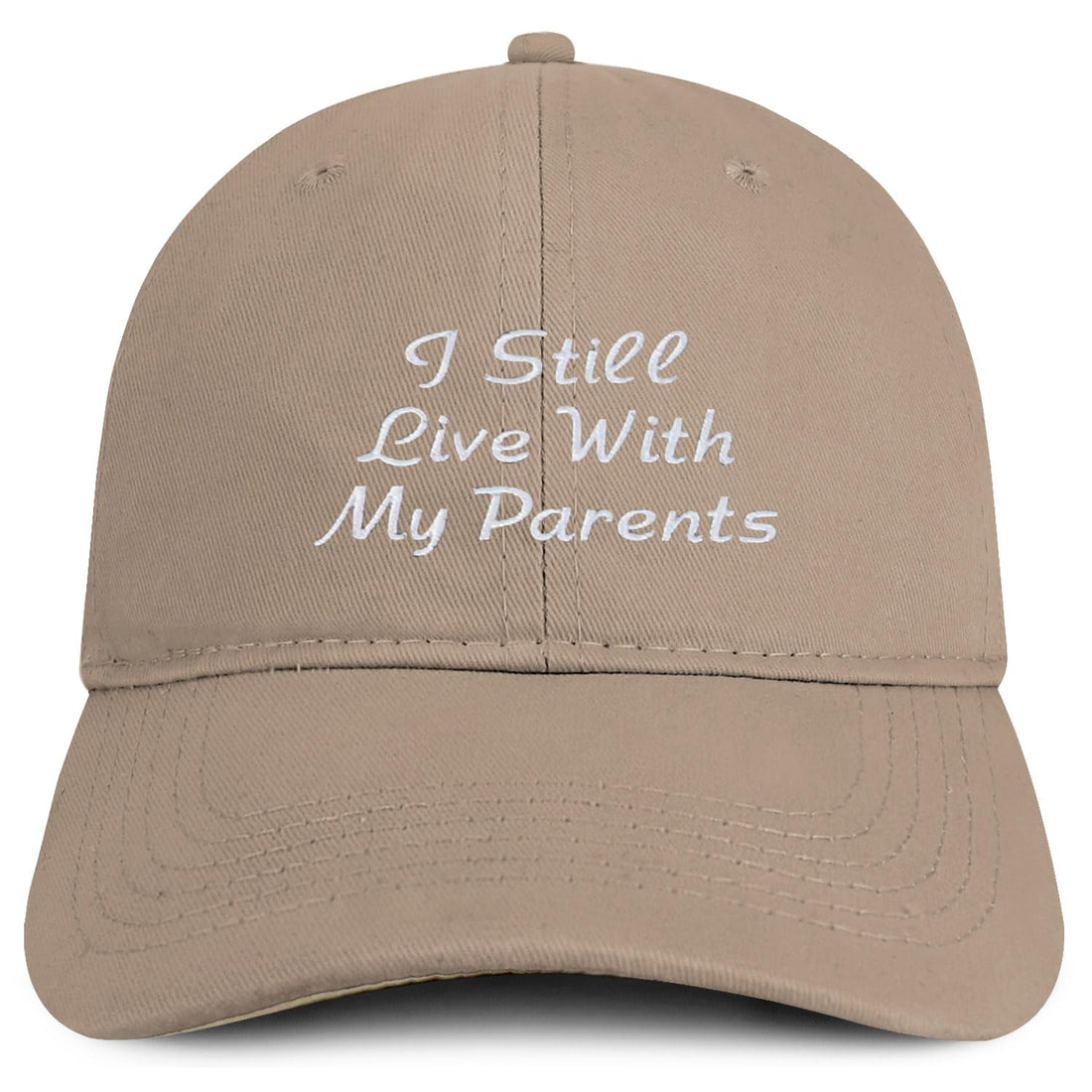 Trendy Apparel Shop I Still Live with My Parents Embroidered Soft Cotton Baseball Cap
