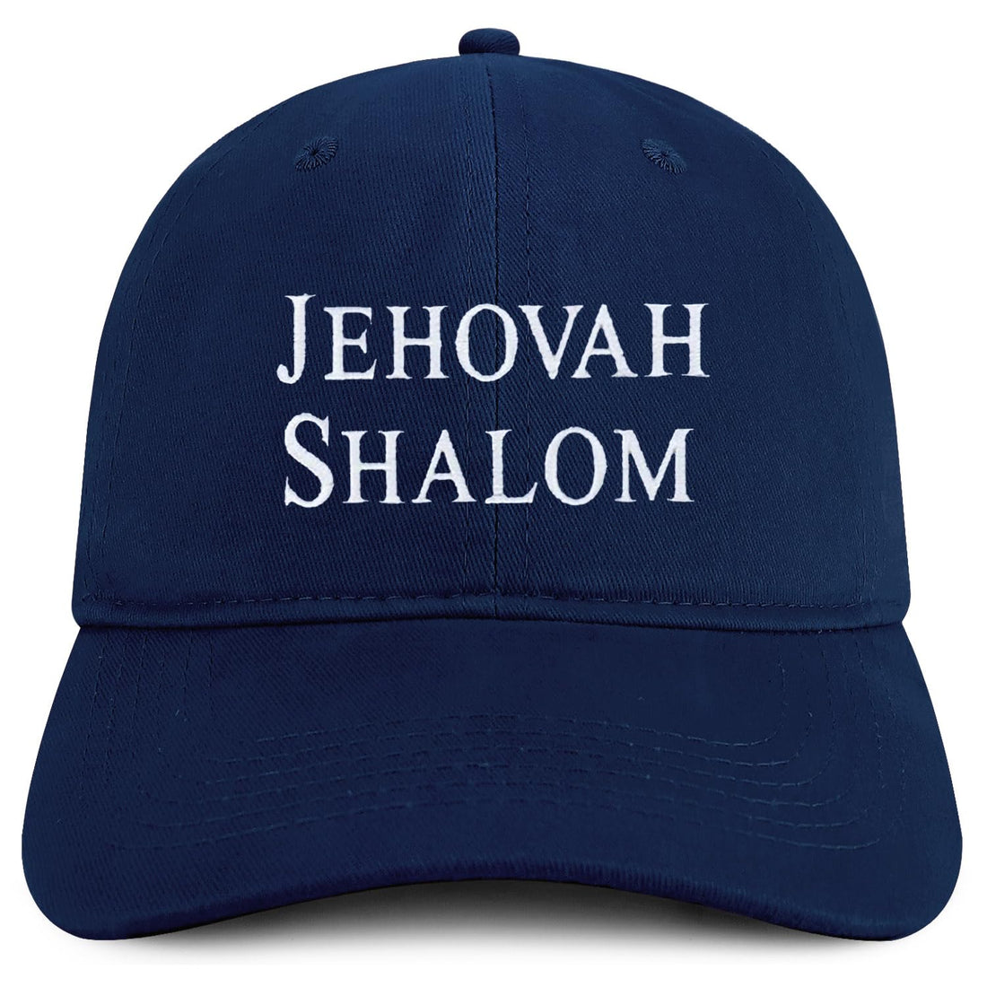 Trendy Apparel Shop Jehovah Shalom Embroidered Soft Cotton Baseball Cap