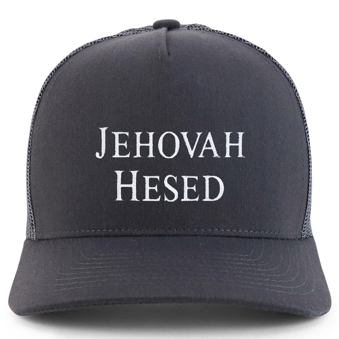 Trendy Apparel Shop Jehovah Hesed Embroidered 5 Panel Snapback Trucker Cap