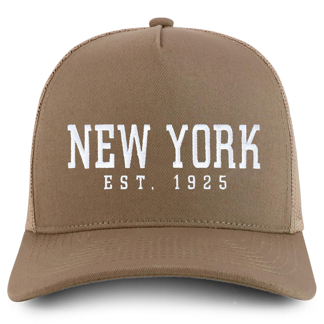 Trendy Apparel Shop New York Est.1925 Embroidered 5 Panel Snapback Trucker Cap