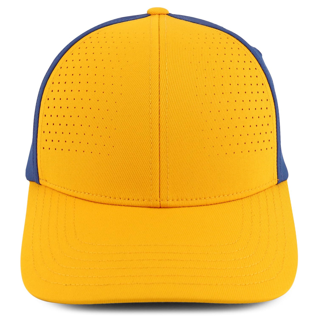 Trendy Apparel Shop Oversize XXL Breathable 2-Tone Structured Air Thru Fitted Ball Cap