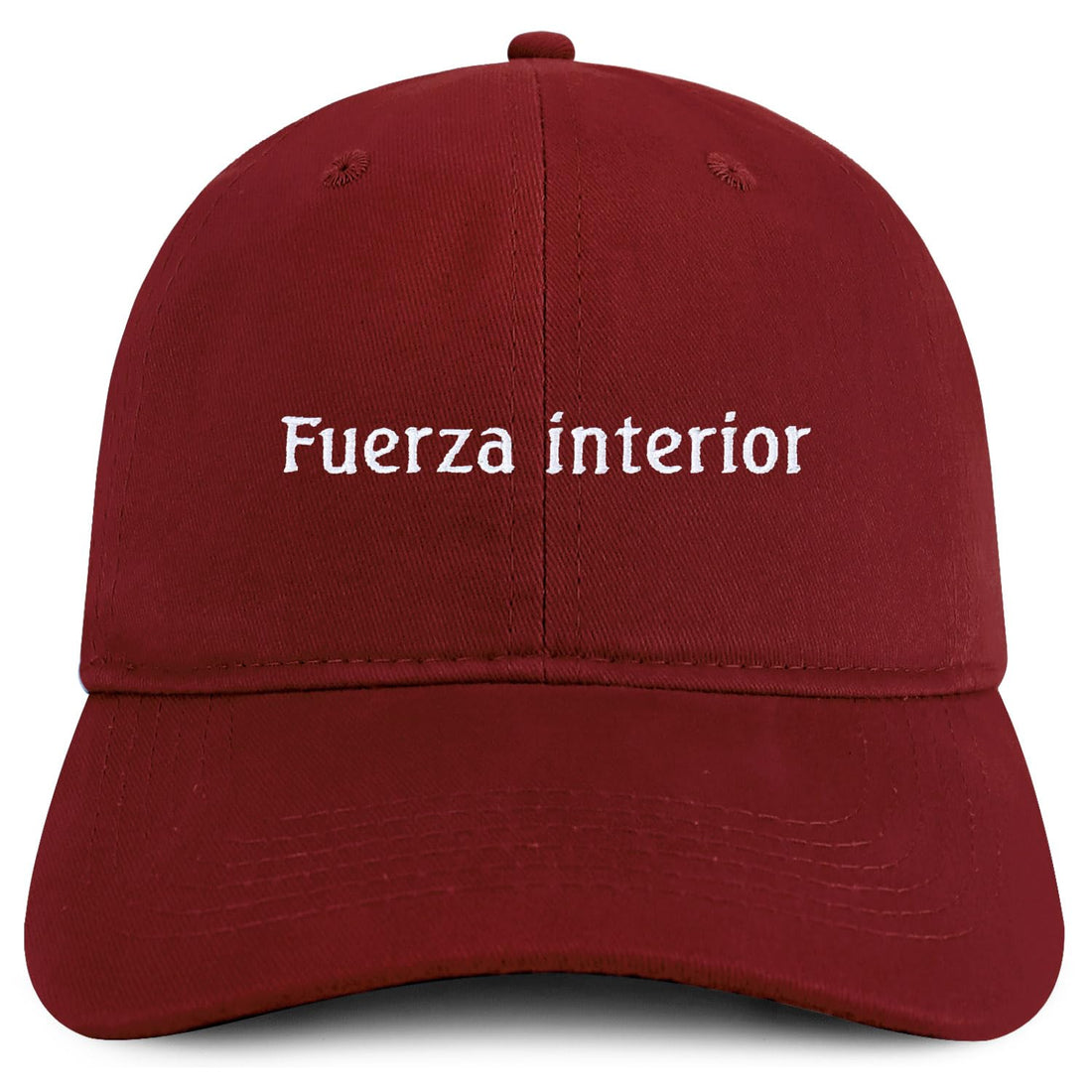 Trendy Apparel Shop Fuerza Interior Embroidered Cotton Low Profile Dad Hat