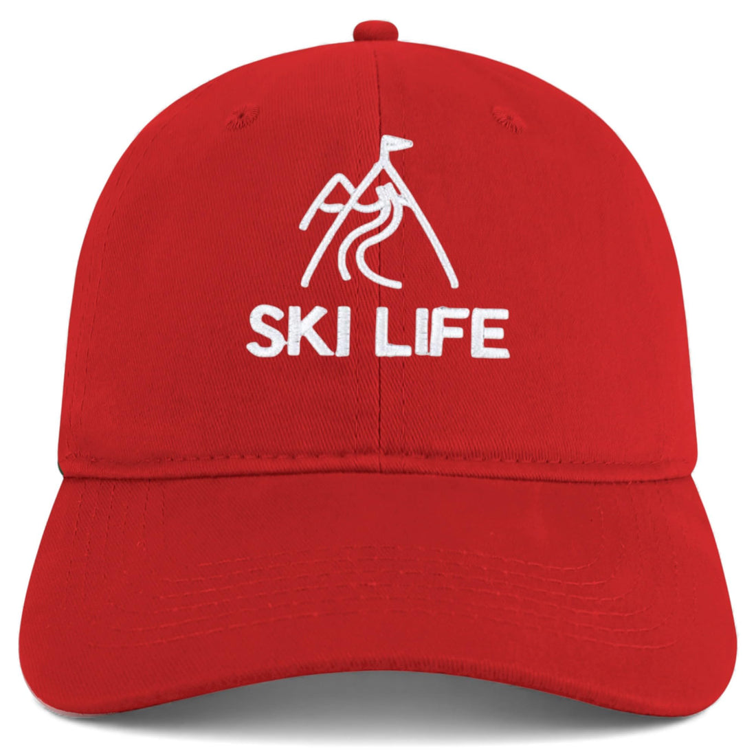 Trendy Apparel Shop Ski Life Embroidered Cotton Unstructured Low Profile Dad Hat